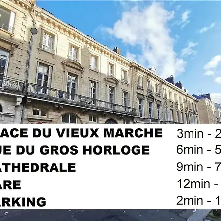 Le Palm Duplex Centre Historique Rouen - 469 Apartman *